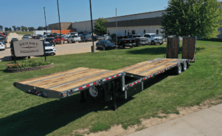 Behnke equipment trailer on display at River-Roads